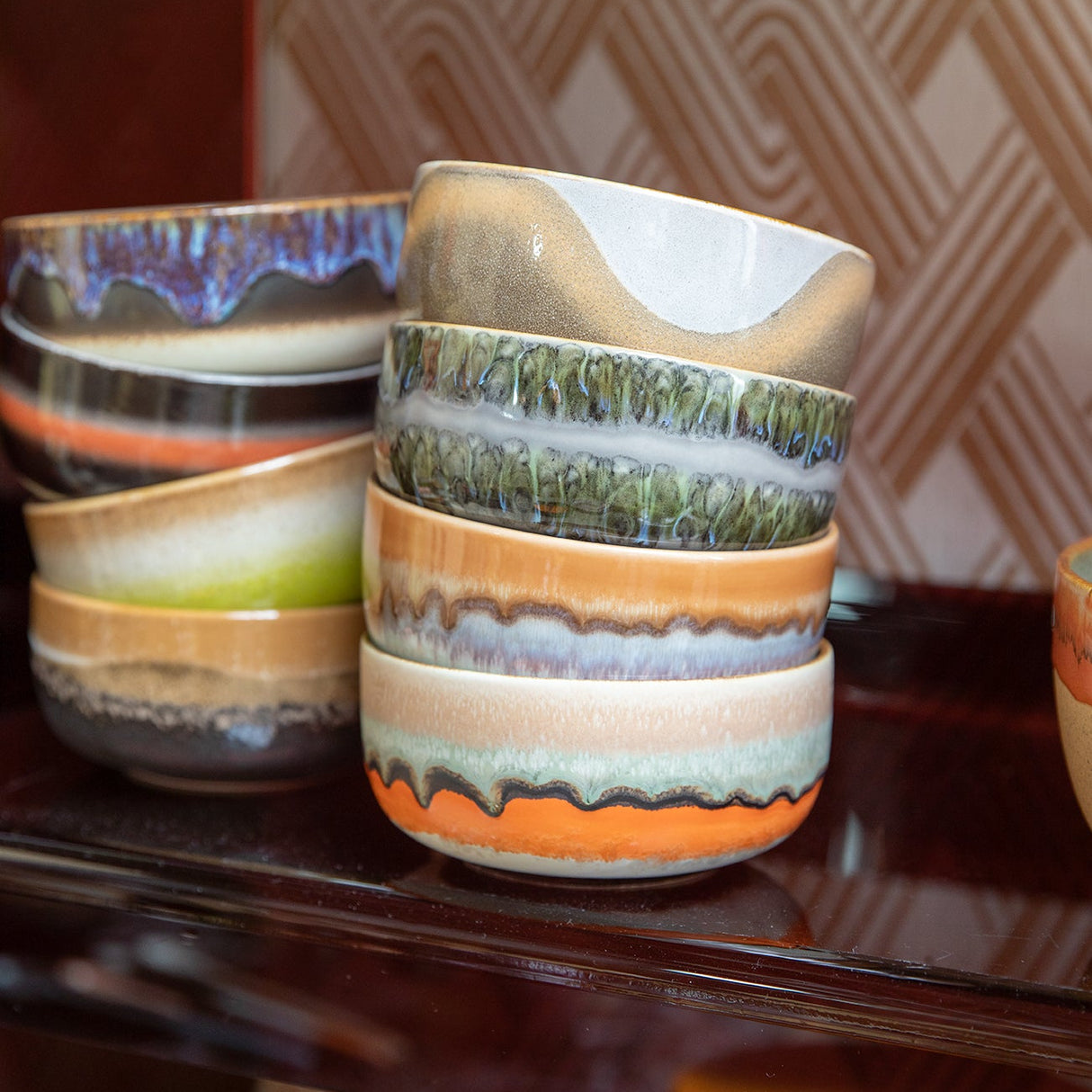 70s Ceramics dessert bowl (Burst)