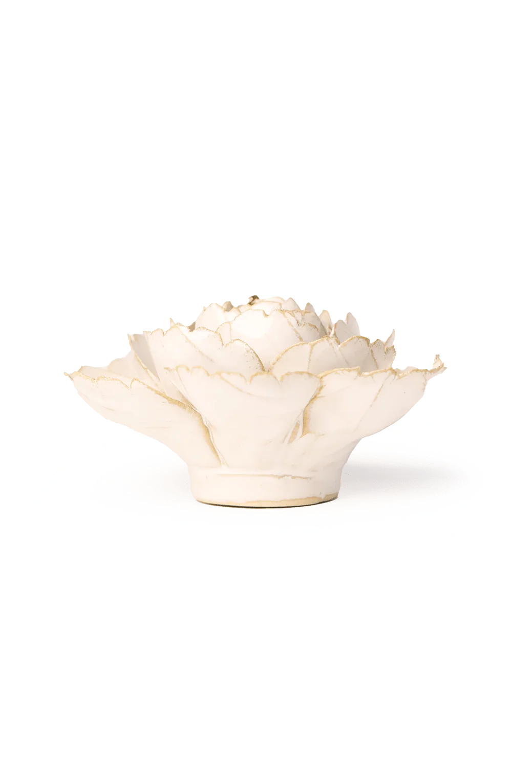 Ivory English Rose ceramic flower