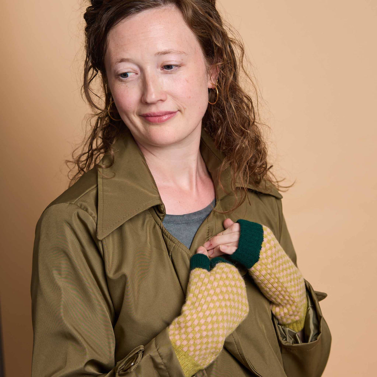 Lambswool wrist warmers