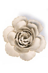 Ivory English Rose ceramic flower