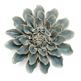 Powder Blue Aphrodite Dahlia ceramic flower