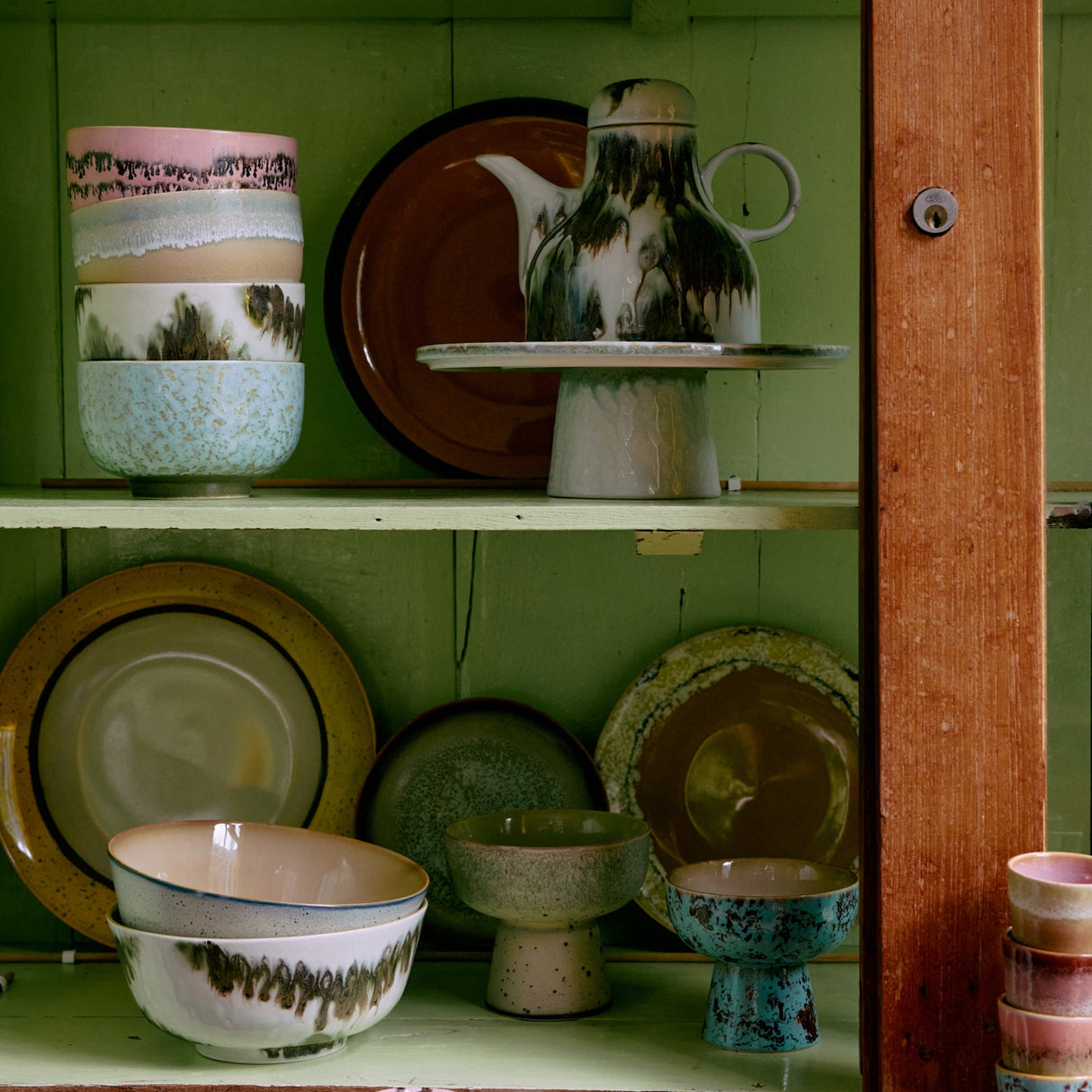 70s Ceramics noodle bowl (Verdigris)