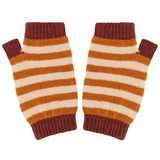 Lambswool wrist warmers (Stripes)
