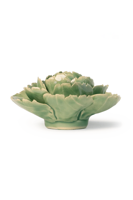 Jade English Rose ceramic flower