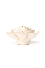 Ivory English Rose ceramic flower