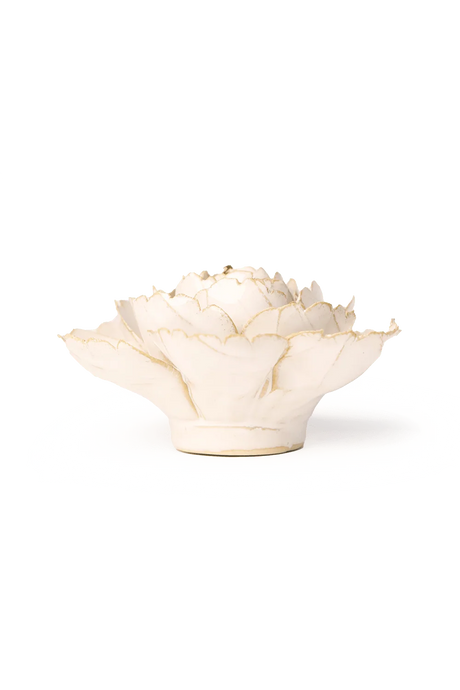 Ivory English Rose ceramic flower