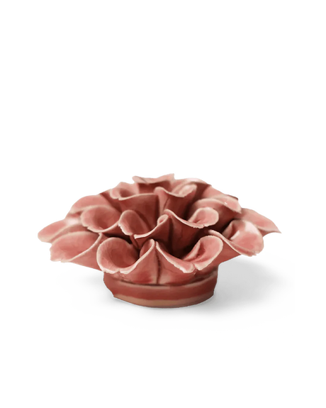 Champagne pink hydrangea ceramic flower