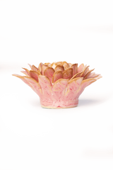 Rose Quartz Pink Strawflower ceramic flower
