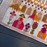 Scandinavian flat weave rug