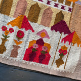 Scandinavian flat weave rug
