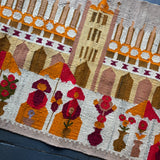 Scandinavian flat weave rug