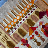 Scandinavian flat weave rug