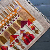 Scandinavian flat weave rug