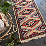 Bright geometric kilim