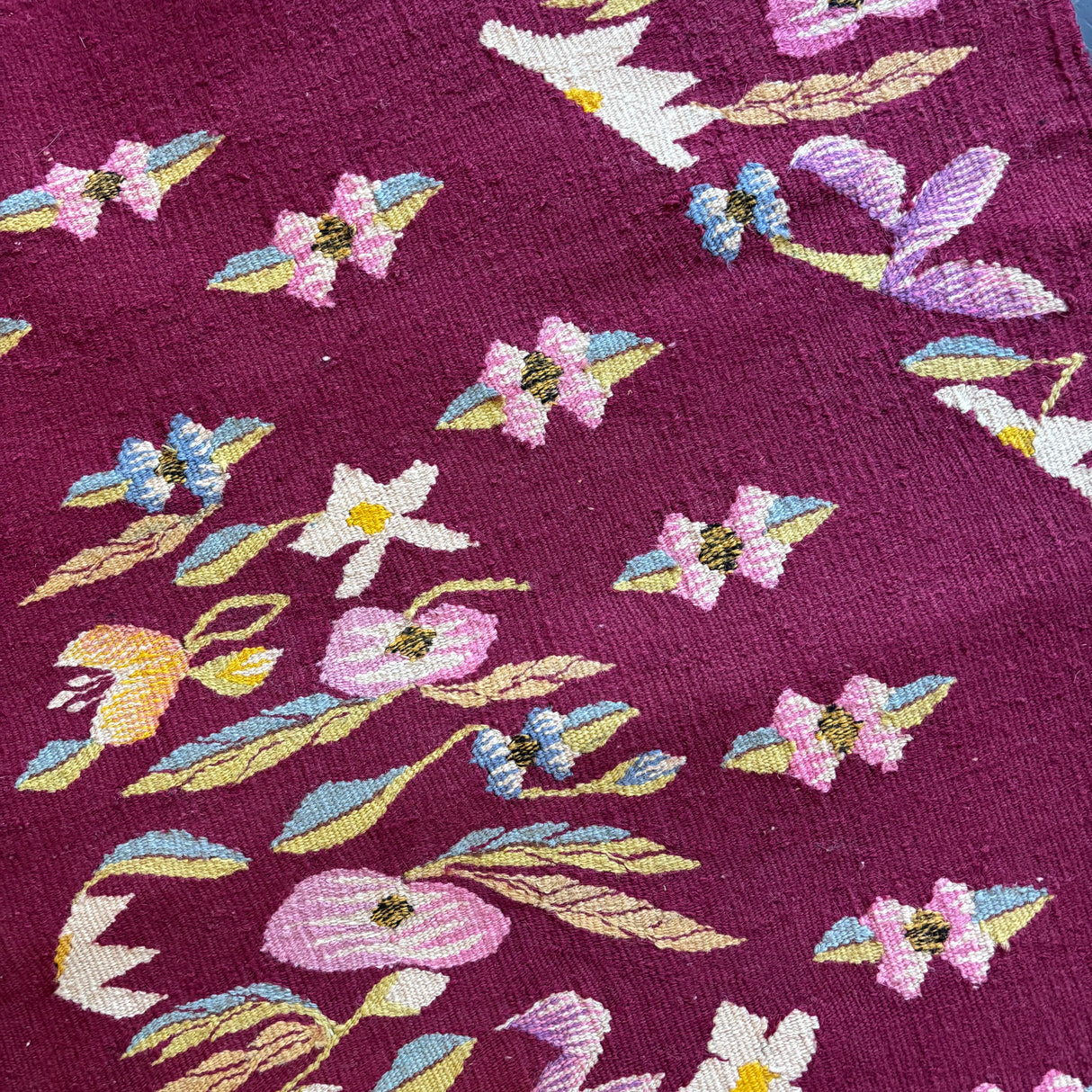 Romanian floral rug