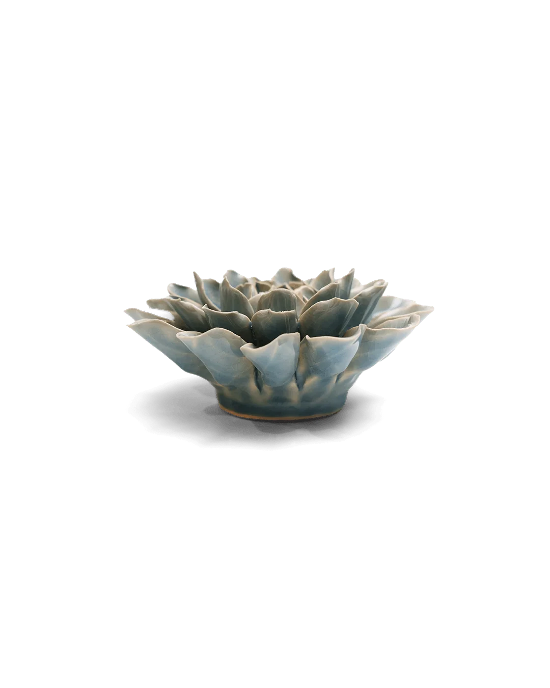 Powder Blue Aphrodite Dahlia ceramic flower