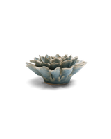 Powder Blue Aphrodite Dahlia ceramic flower