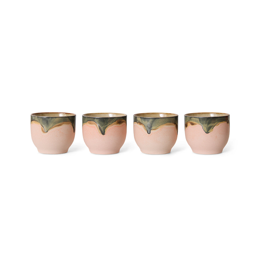 70s ceramics cafe cup (Blossom)